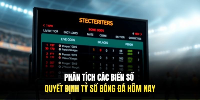 Phân tích các biến số quyết định tỷ số bóng đá hôm nay